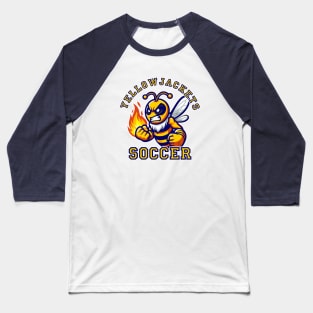 Yellowjackets Soccer Baseball T-Shirt